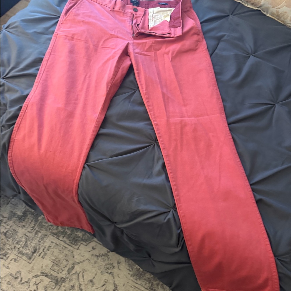 J.Crew Men’s (3 pair) chino/khaki pants 34X34 in salmon and grey